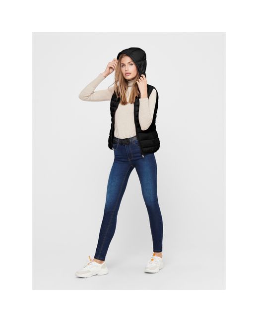 ONLY Blue Tahoe Padded Gilet