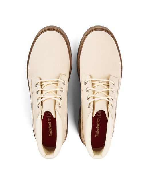 Timberland Natural Mid Lace Up Waterproof Platform Boots