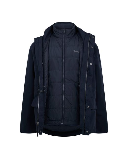 Timberland Blue Weather Resistant 3-In-1 Field Jacket for men