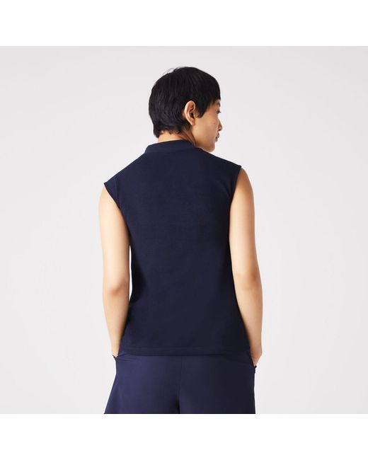 Lacoste Blue Sport Organic Cotton Golf Polo Shirt