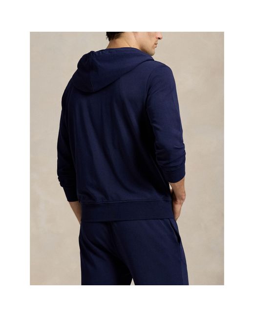 Polo Ralph Lauren Blue Tonal Taped Closed Hem Jersey Joggers for men