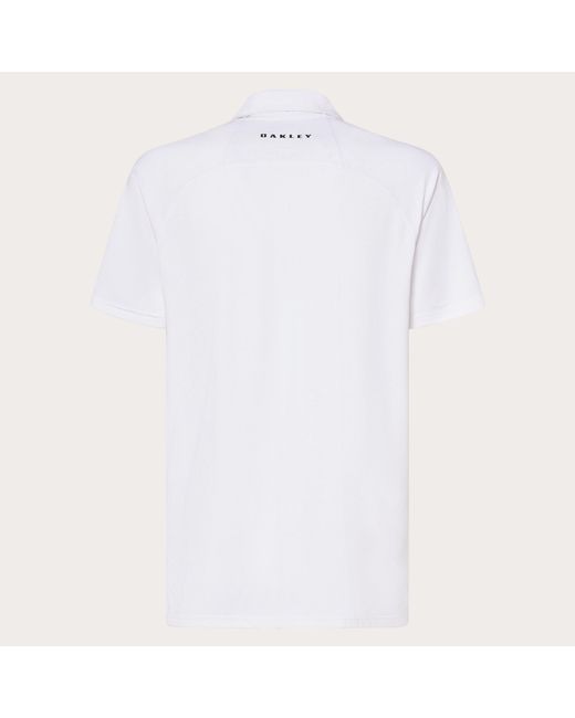 Oakley White Short Sleeve Polo Shirt for men