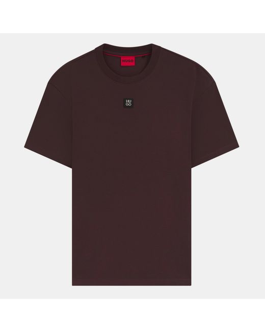 HUGO Purple Regular Fit Dalile T-Shirt for men