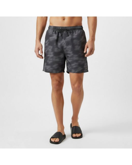 Jack Wills Gray Jw Blurred Floral Swim Shorts for men