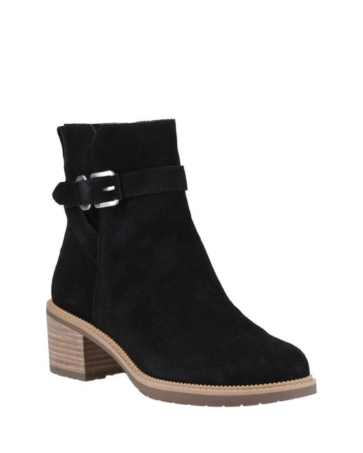 TOMS Black Hailey Buckle Ankle Boot