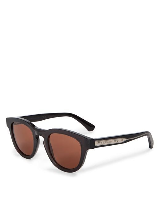 Burberry Gray 0Be4477 Round Sunglasses for men