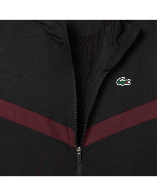 Lacoste Black Taped Tracksuit Top for men