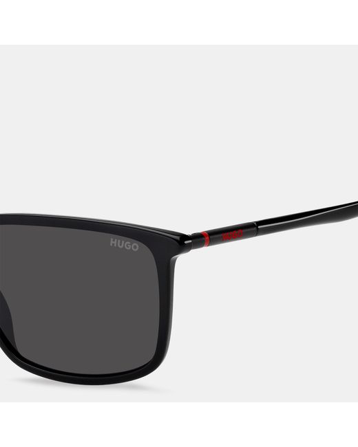 HUGO Gray Sun Rectangle Sunglasses for men