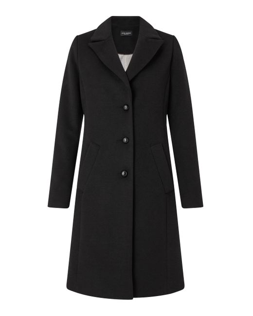 James Lakeland Black Longline Single Breasted Coat