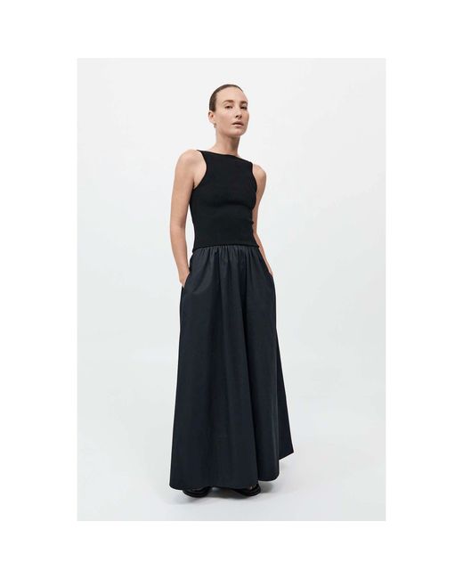 St. Agni Black Cutout A Line Dress