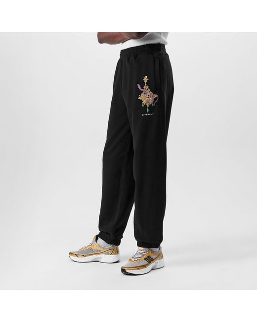 Givenchy Black Graphic Joggers for men