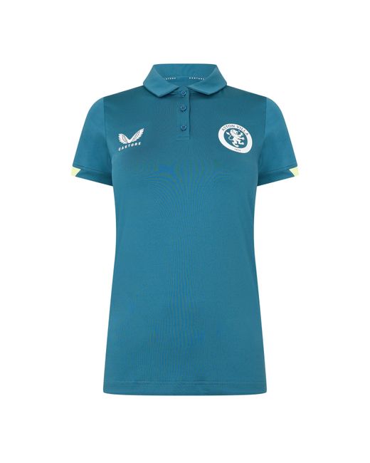 Castore Blue Aston Villa Licensed Polo Shirt