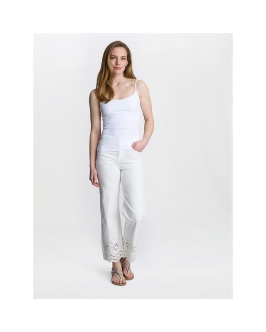Gina Bacconi White Bibi Bra Shelf Vest