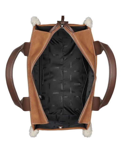 DKNY Brown Hadlee Mini Tote Bag