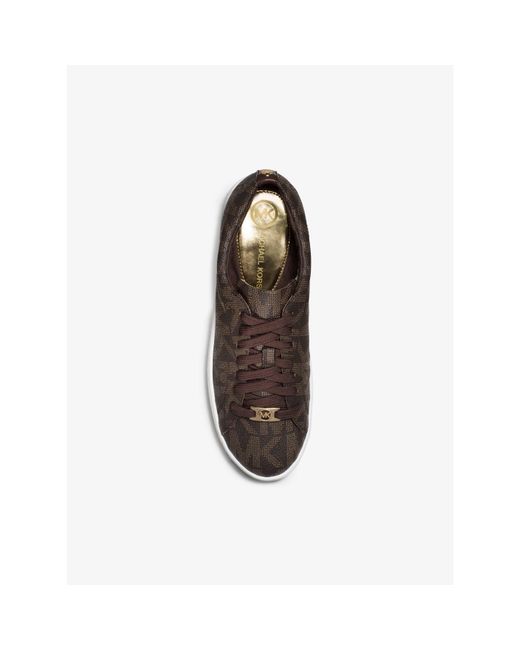 MICHAEL Michael Kors Brown Signature Keaton Low-Top Trainers