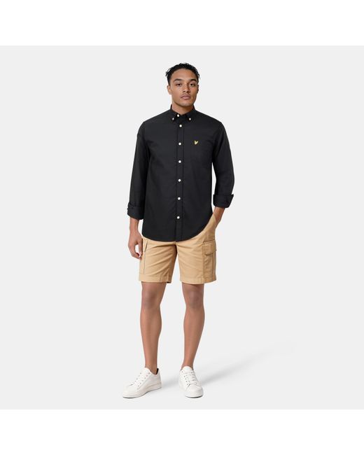 Lyle & Scott Black Oxford Shirt for men