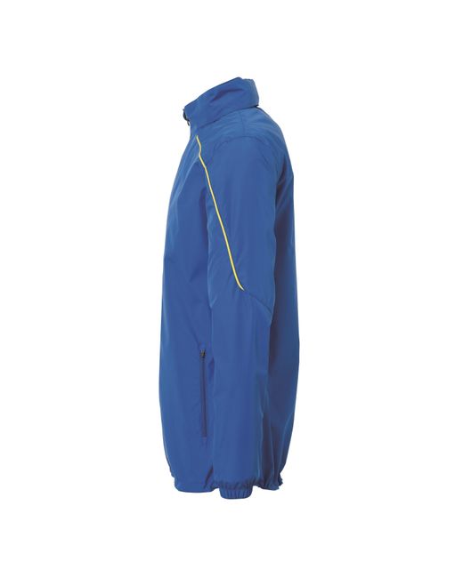 Uhlsport Blue Stream All Weather Water Resistant Concealed Hood Performance Training Jacket for men
