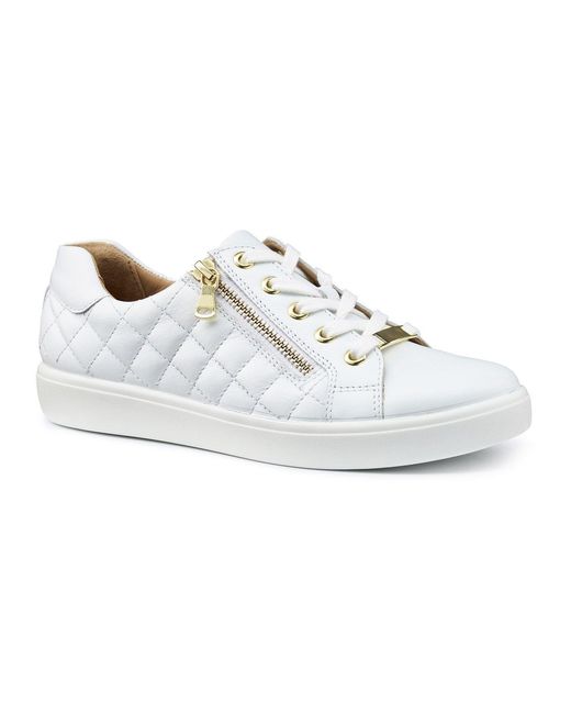 Hotter White Wonder Trainers Wide Fit