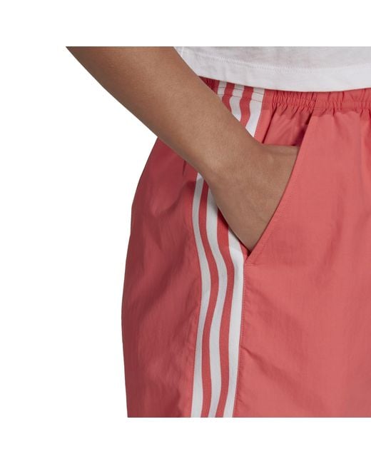 Adidas Originals Red Adidas Adicolor Trefoil Shorts