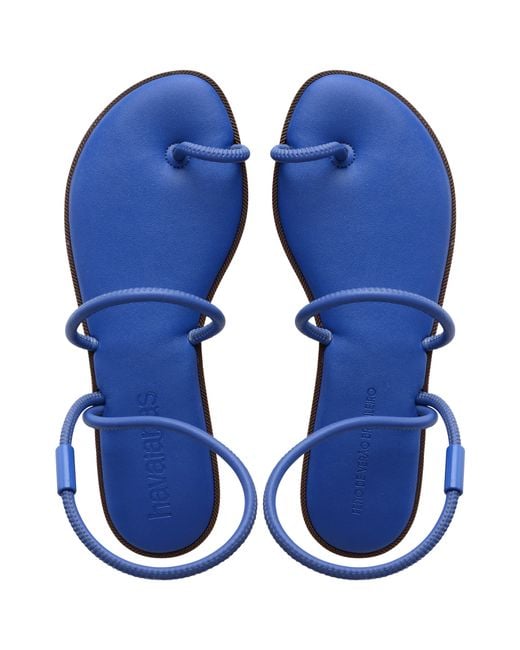 Havaianas Blue Una Sandl Flip Flops