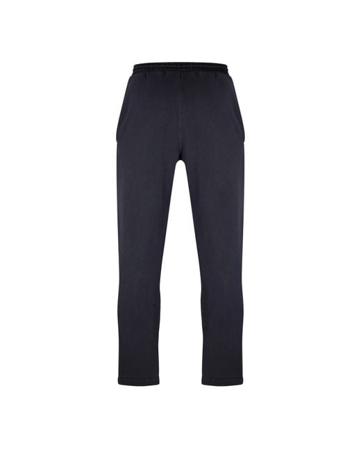 Reebok Blue Closed Hem Fleece Joggers for men