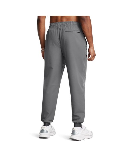 Under Armour Gray Unstoppable Closed Hem Woven Joggers for men