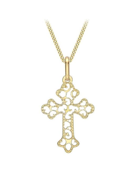 Be You Metallic 9ct Small Filigree Cross Necklace
