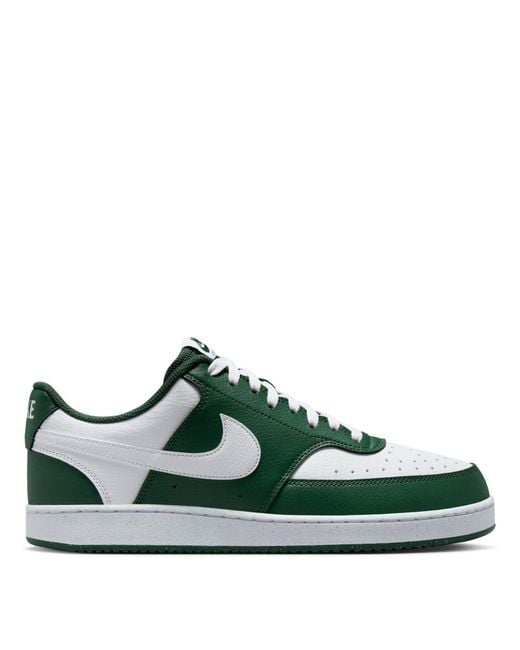 Nike Green Court Vision Low Trainers for men