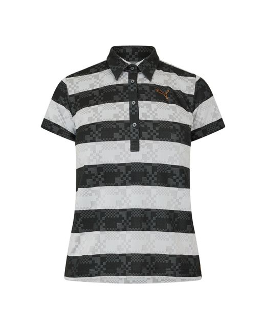 PUMA Black (9) Golf Ss Border Polo