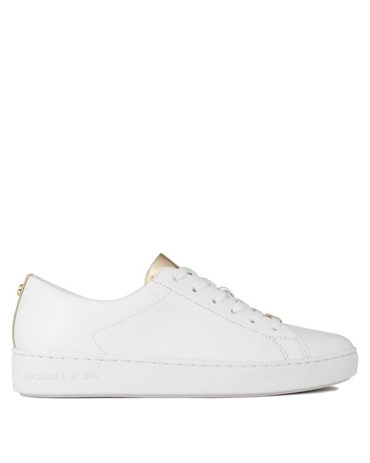 MICHAEL Michael Kors White Keaton Court Trainers