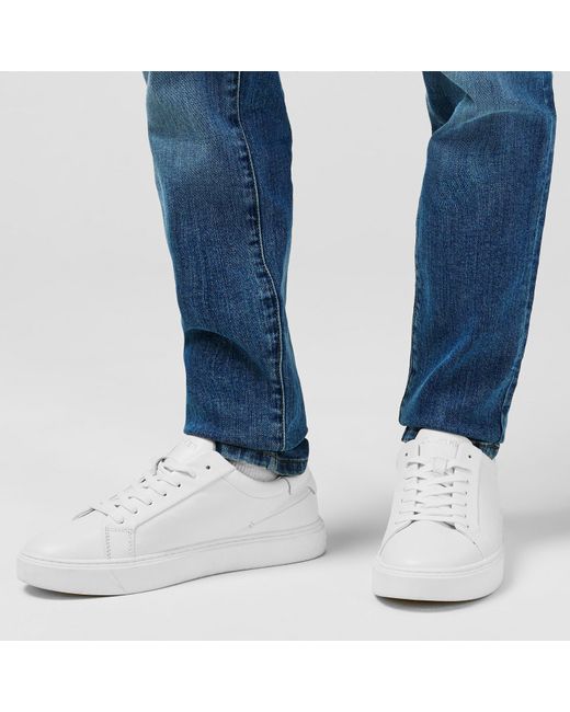Calvin Klein White Low Court Trainers for men