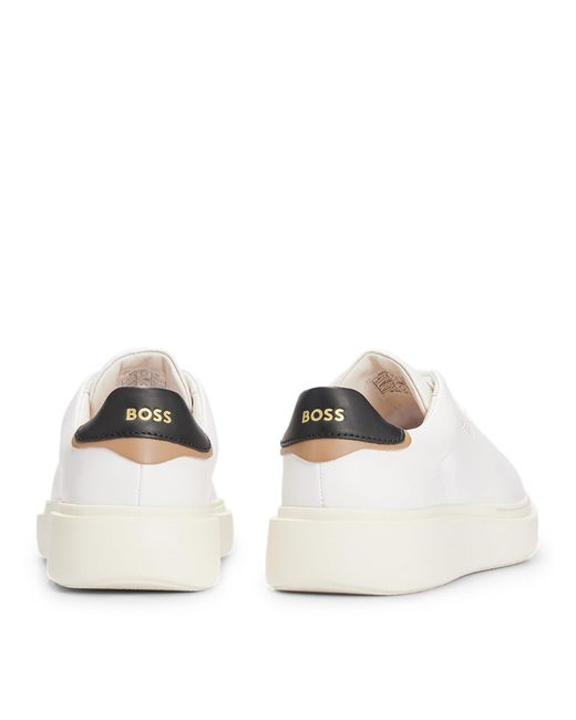 Boss White Amber Runners Low-Top Trainers