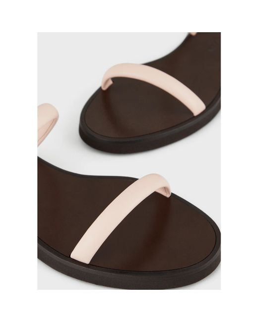 Emporio Armani White Flat Sandals
