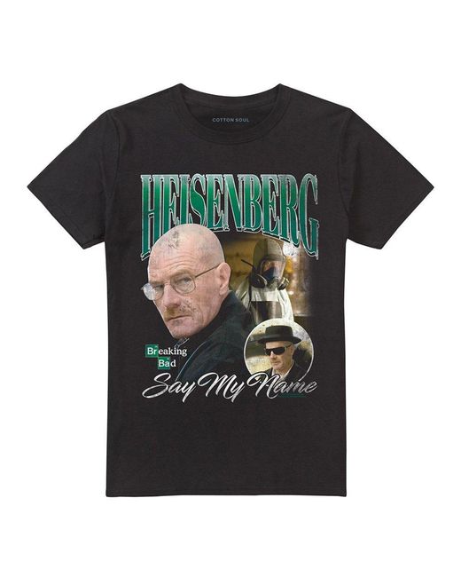 Breaking Bad Black Heisenberg Homage T Shirt for men