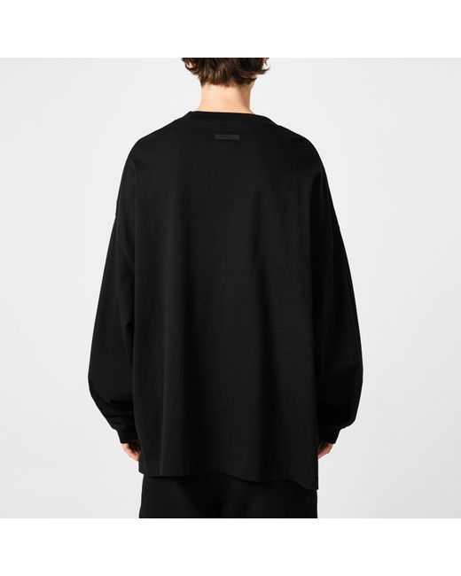 Fear Of God Black Jersey Long Sleeve Tee for men