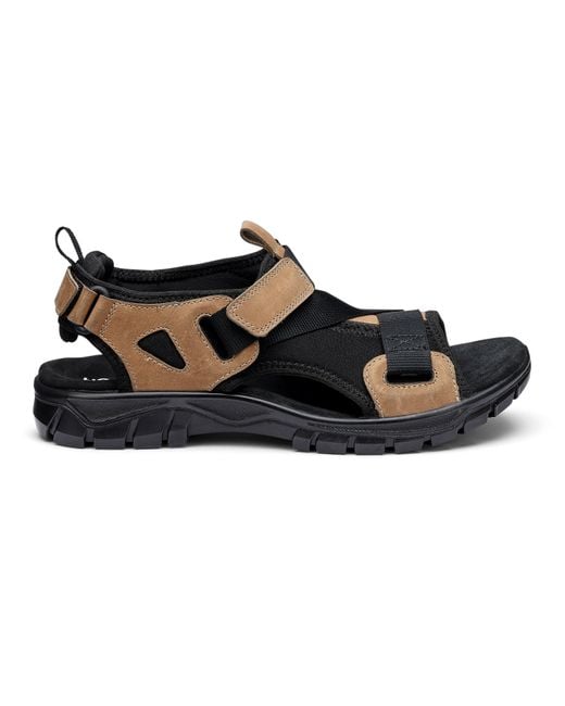 Hotter Black Track Active Sandals for men