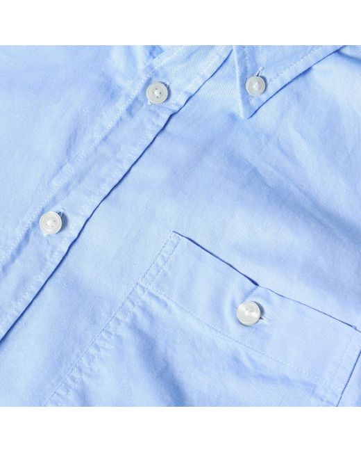 Boss Blue Roan-Bd Long Sleeve Oxford Shirt for men
