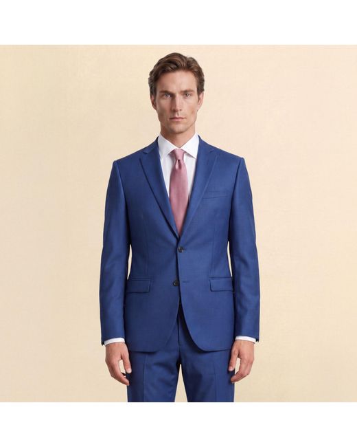 Without Prejudice Blue Harrow Slim Fit Suit Jacket for men