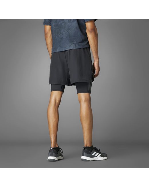 Adidas Gray Primelift 21 Performance Shorts for men