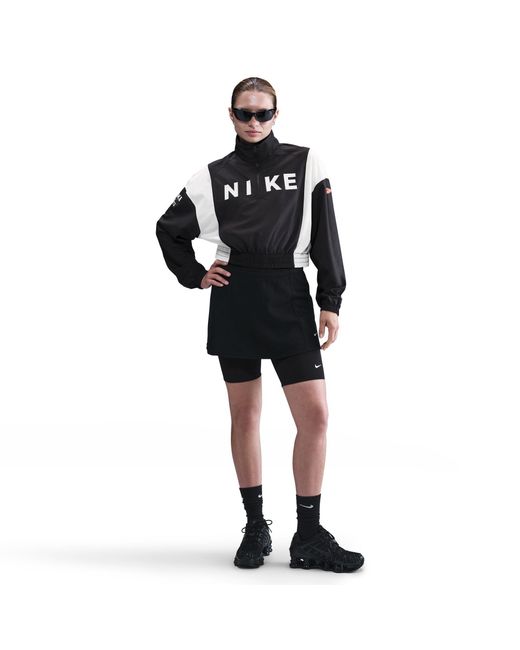 Nike Black Color Block Windbreaker Jacket