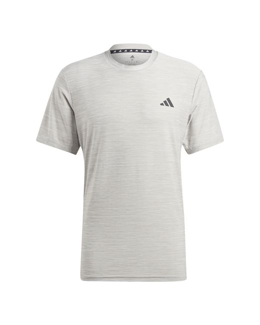 Adidas Gray Train Essentials Stretch Training T-Shirt for men