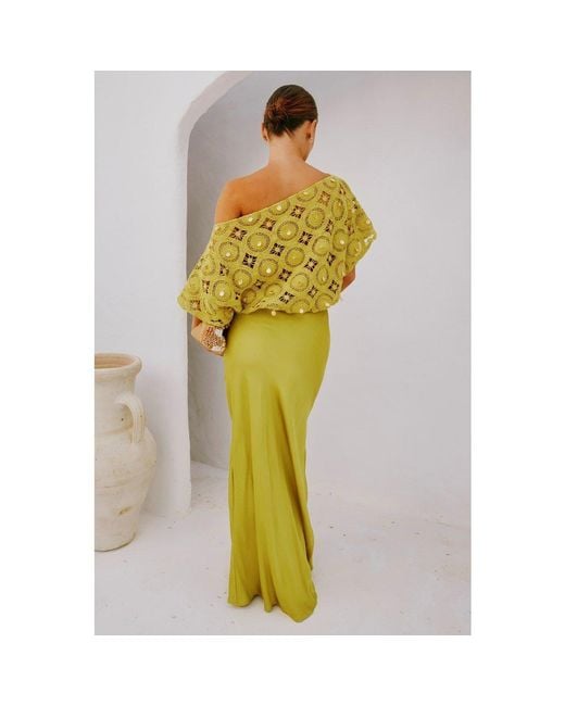 Never Fully Dressed Green Shell Tilly Maxi Dress