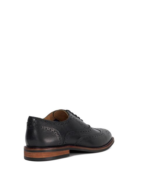 Dune Black Baltics Leather Brogues for men