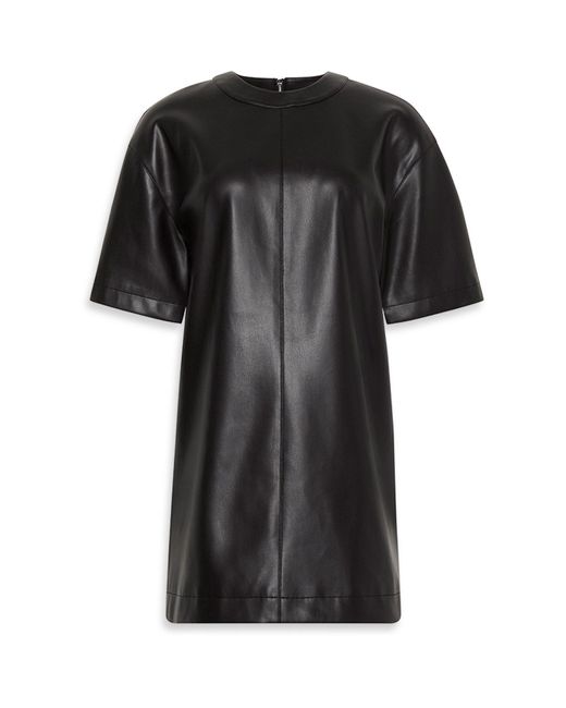 Calvin Klein Black Textured T-Shirt Dress
