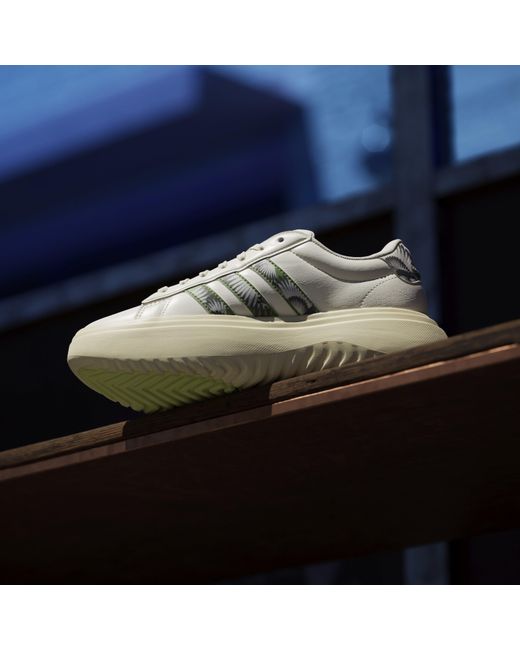 Adidas Natural Grand Court Platform Shoes