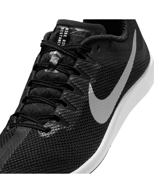 Nike Black Zoom Rival Distance Track Running Spikes for men