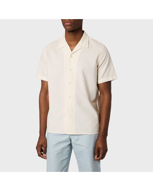 Paul Smith White Short Sleeve Plain Shirt for men