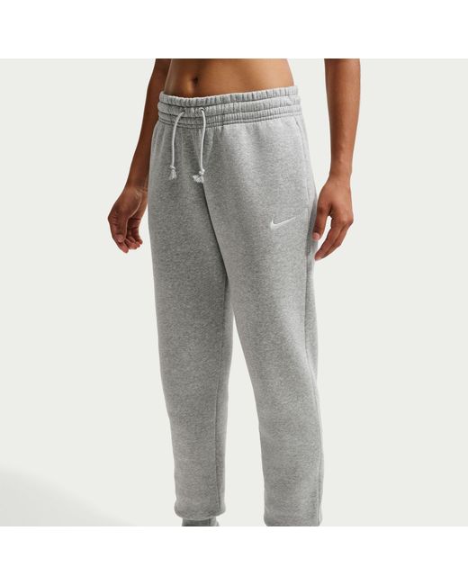 Nike Gray Sportswear Phoenix Fleece Mid-Rise Sweatpants