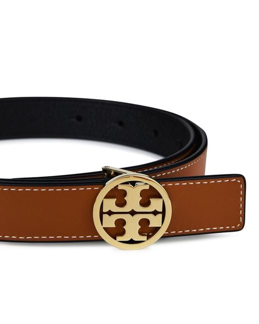 Tory Burch Black 1Inch Logo Belt