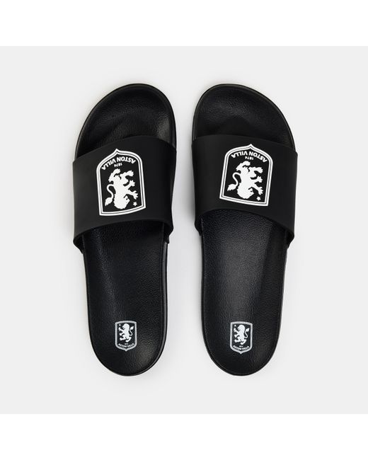 Team Black Adults Pool Sliders